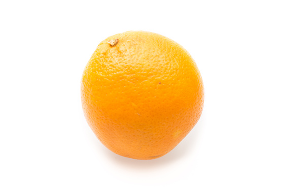 Orange fruit isolated on white